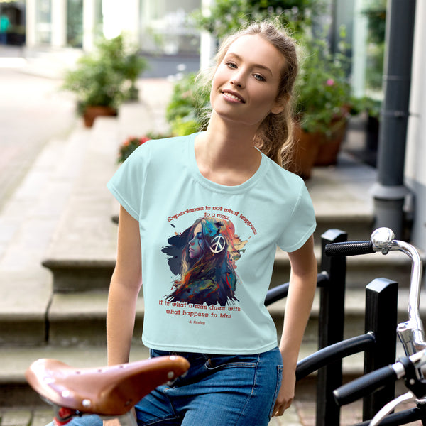 Psychedelic Pop Cropped T-Shirt