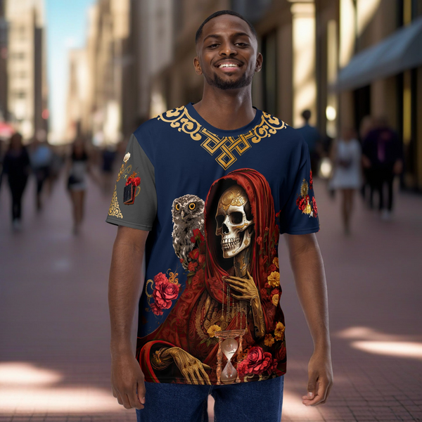 Roja Santa Muerte All Over T-shirt