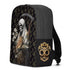 Santa Muerte Blanca Collection Backpack embodying spiritual narratives