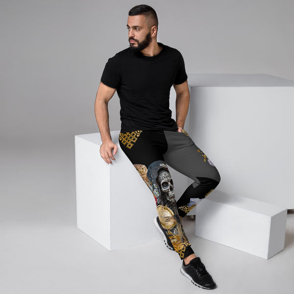 Premium joggers from Cosmovisions' Santa Muerte Negra Collection