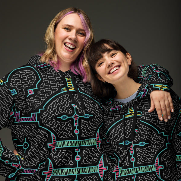 Unisex Shipibio all over hoodie