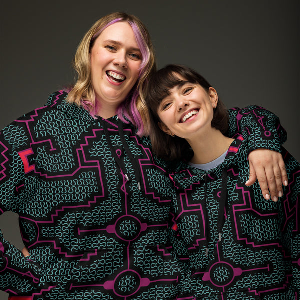 Unisex Shipibio all over hoodie