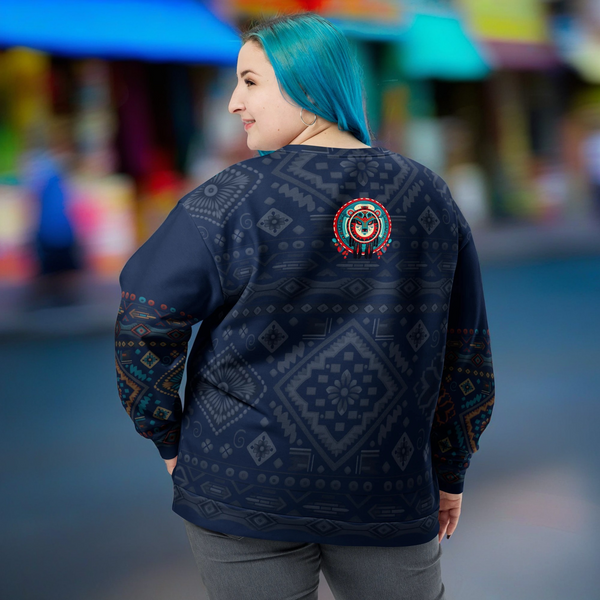 "Amanita Collection Sweatshirt reflecting Yakut culture and Amanita muscaria."