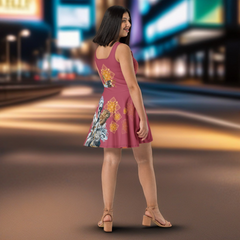 Blanca Santa Muerte Skater Dress