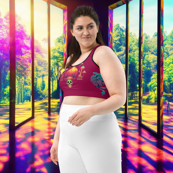 Magic Mushrooms Woman Sports Bra