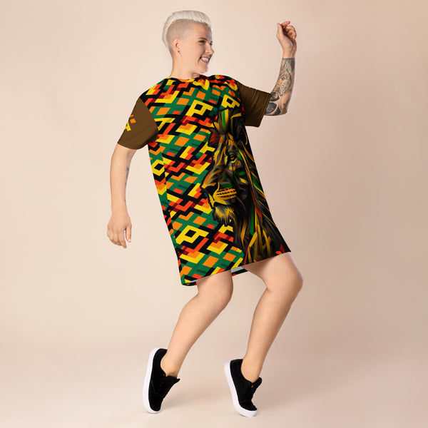 Lion Mama Africa T-Shirt Dress