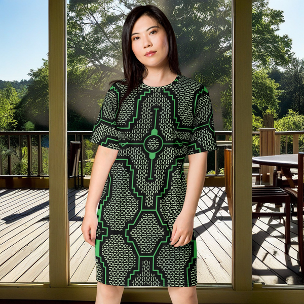 Shipibo T-shirt dress