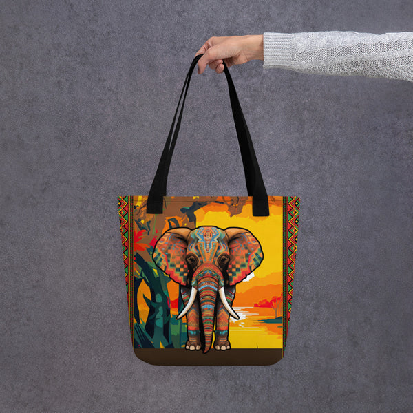 Elephant Mama Africa Tote Bag