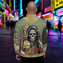 Negra Santa Muerte Bomber Jacket