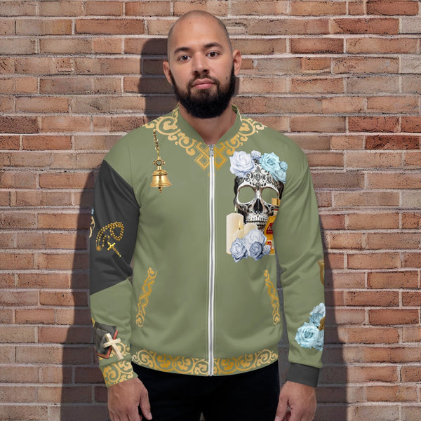 Negra Santa Muerte Bomber Jacket