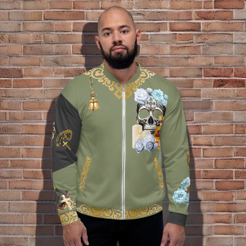 Negra Santa Muerte Bomber Jacket