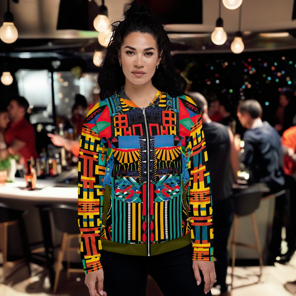 Zebra Mama Africa Bomber Jacket