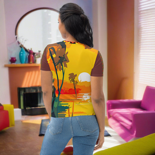 Zebra Mama Africa All Over T-Shirt