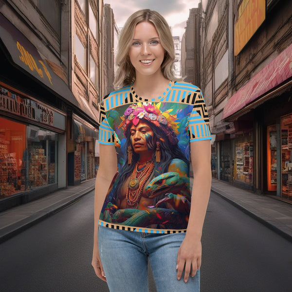 All Over T-Shirt: Ayahuasca Collection, celebrating indigenous wisdom.