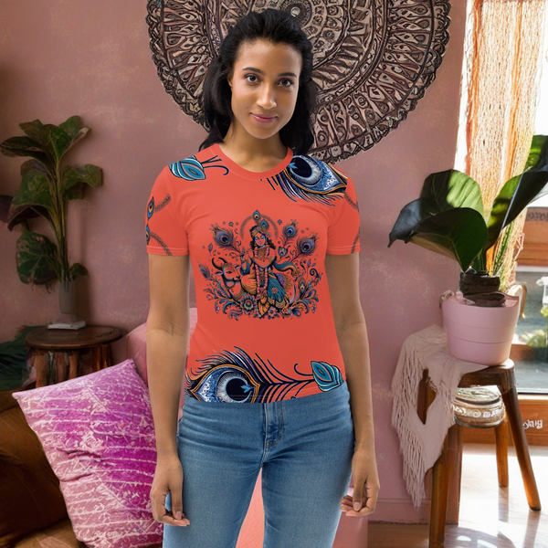 Krishna Hindu All Over T-Shirt