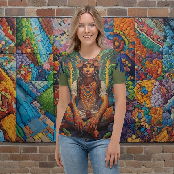 Fashion meets tradition in our All Over T-Shirt, Ayahuasca Collection.