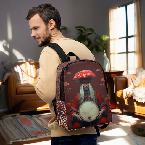 Backpack from the Amanita Collection reflecting Yakut traditional patterns