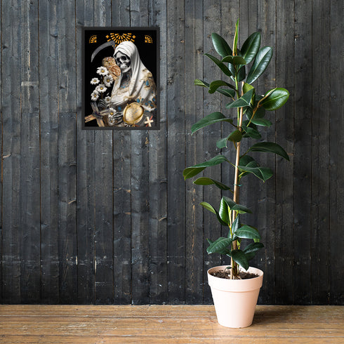 Unique Santa Muerte Blanca Poster from Cosmovisions
