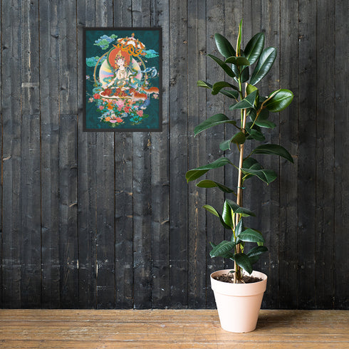 White Tara Thangka Poster