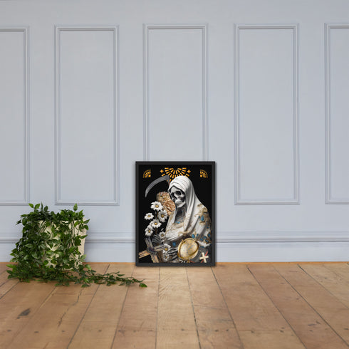 Unique Santa Muerte Blanca Poster from Cosmovisions