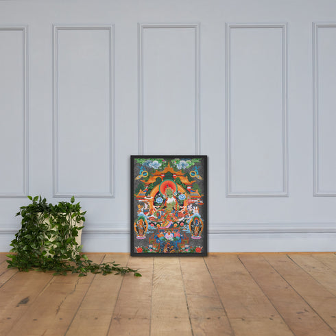 Green Tara Thangka Poster