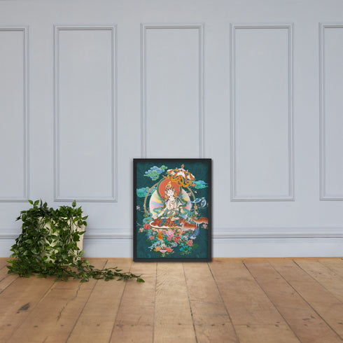 White Tara Thangka Poster