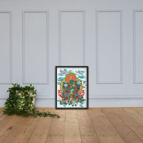 Green Tara Thangka Poster