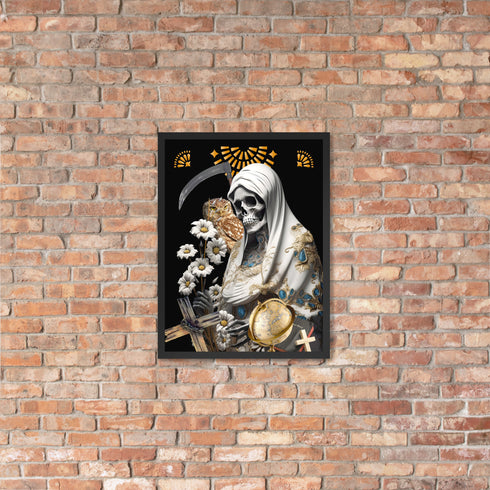 Unique Santa Muerte Blanca Poster from Cosmovisions