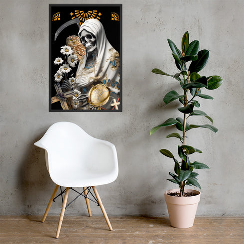 Unique Santa Muerte Blanca Poster from Cosmovisions