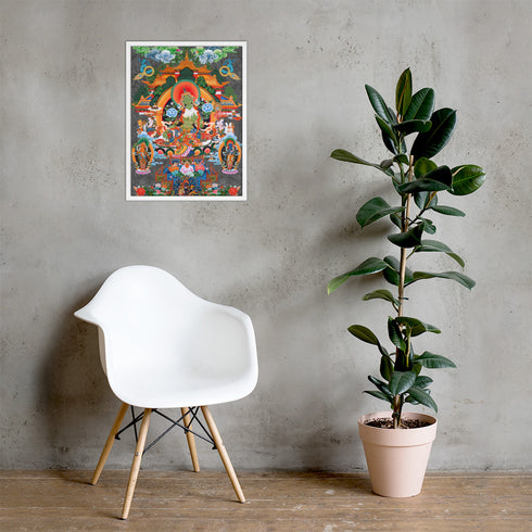 Green Tara Thangka Poster
