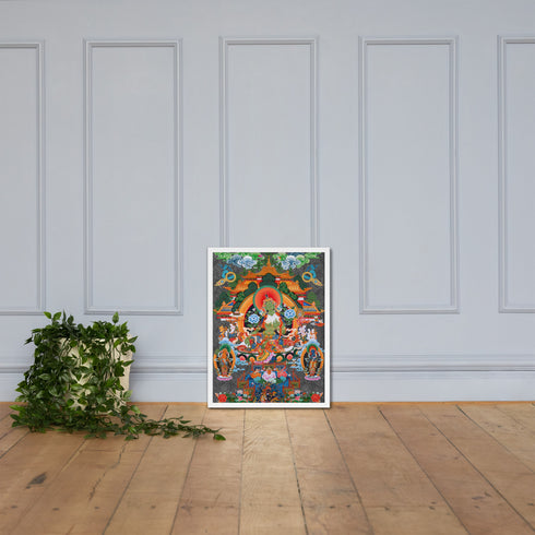 Green Tara Thangka Poster
