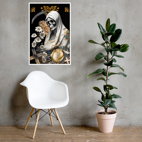 Unique Santa Muerte Blanca Poster from Cosmovisions