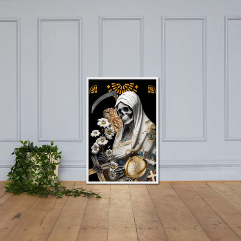 Unique Santa Muerte Blanca Poster from Cosmovisions