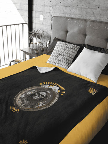 Negra Santa Muerte Blanket