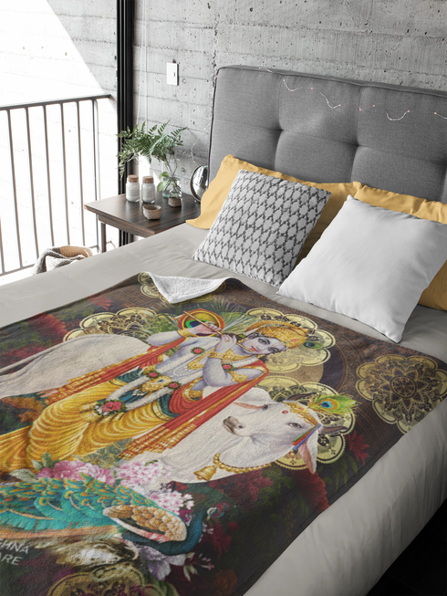 Krishna Hindu Blanket