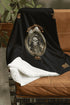 Cosmovisions Collection - Blanket embodying Santa Muerte Negra's spirituality