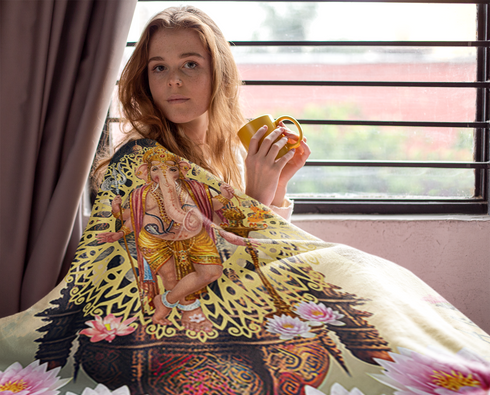 Ganesh Hindu Blanket