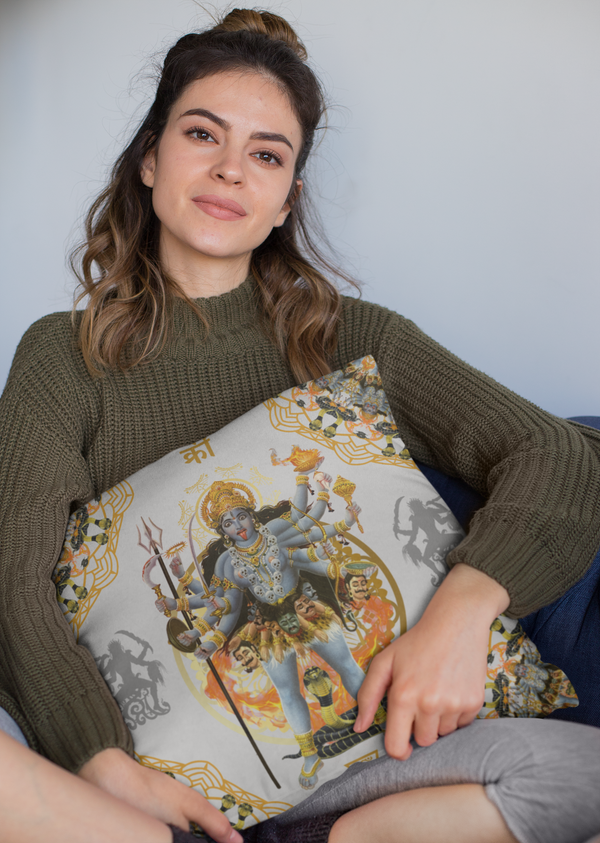 Kali Santa Muerte Pillow