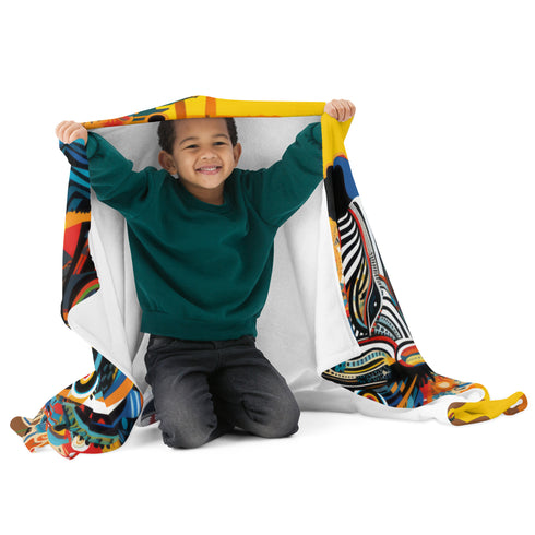 Zebra Mama Africa Blanket