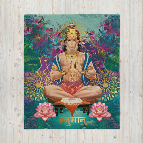 Hanuman Hindu Blanket