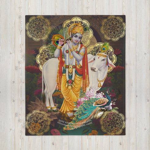Krishna Hindu Blanket