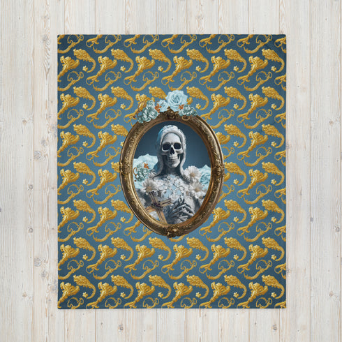 Cosmovisions Collection - Blanket embodying Santa Muerte's purity