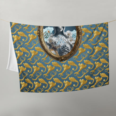 Cosmovisions Collection - Blanket embodying Santa Muerte's purity