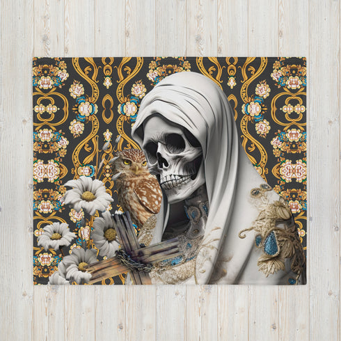 Transformative Power of Santa Muerte - Blanca Blanket offering spiritual connection
