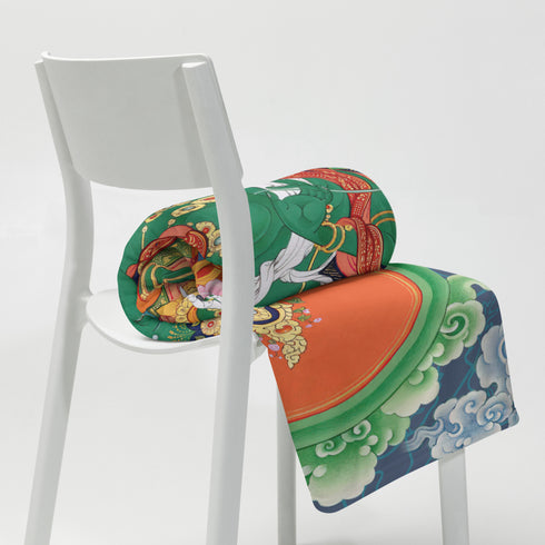 Green Tara Thangka Blanket