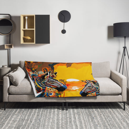 Zebra Mama Africa Blanket