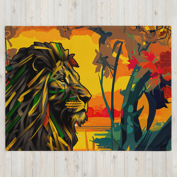 Lion Mama Africa Blanket