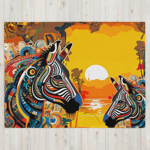 Zebra Mama Africa Blanket