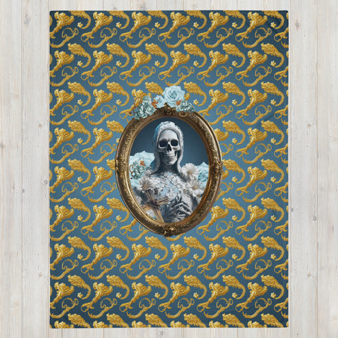 Cosmovisions Collection - Blanket embodying Santa Muerte's purity