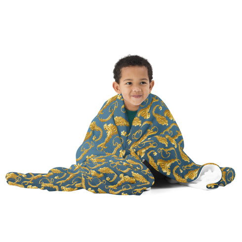 Cosmovisions Collection - Blanket embodying Santa Muerte's purity